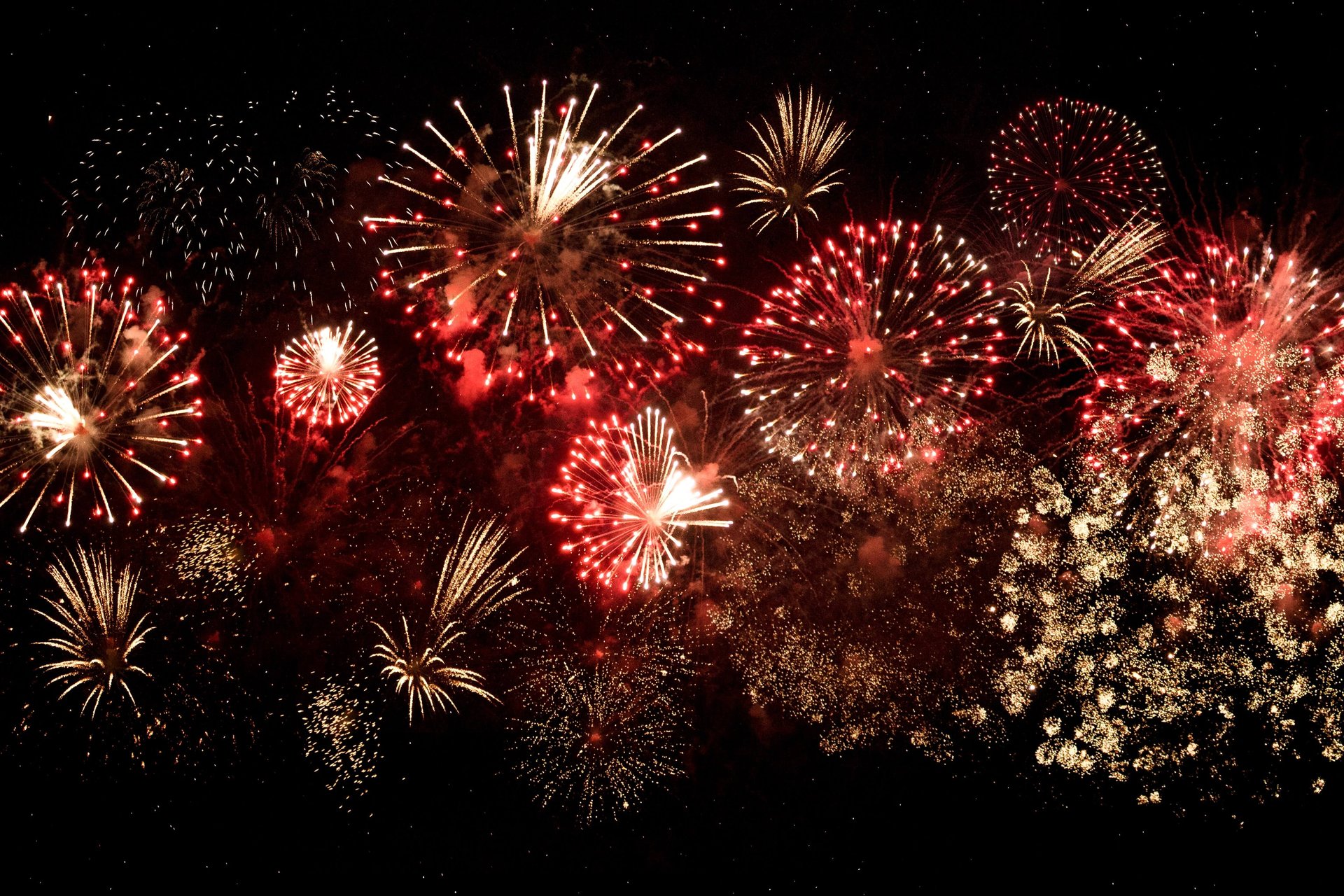 fireworks go off